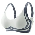 thumbnail image 1 of Bras for Older Women! Comdrip Fitting Bra Wireless Bra Bra Fitting Anti Sagging Everyday Bras No Wire Bras for Women Sky Blue M, 1 of 4