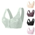thumbnail image 1 of Bras for Older Women Daisy Bra Upgrade - Front Closure No Underwire, Full Coverage Cotton Bra, Plus Size Breathable Push Up Sleep Bra, 1 of 6