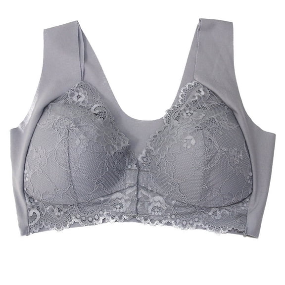 Bras for Older Women Front Close, 5d Shaping Push Up Seamless No Trace Beauty Back Sports Anti-Saggy Comfy Bra