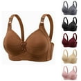 thumbnail image 1 of Bras for Older Women No Underwire Full Coverage Push Up Bras Everyday Comfortable Supportive Bra Gray M, 1 of 9