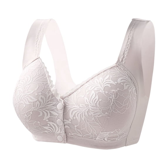 Bras for Older Women, Posy Bra - Comfortable Front Button Wireless Shaping, Front Button Bras