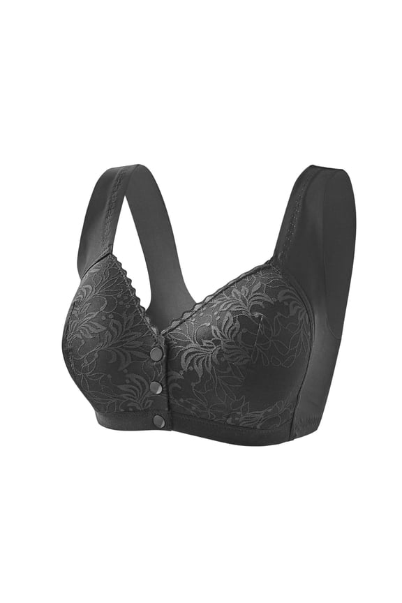 Bras for Older Women, Posy Bra - Comfortable Front Button Wireless Shaping, Front Button Bras