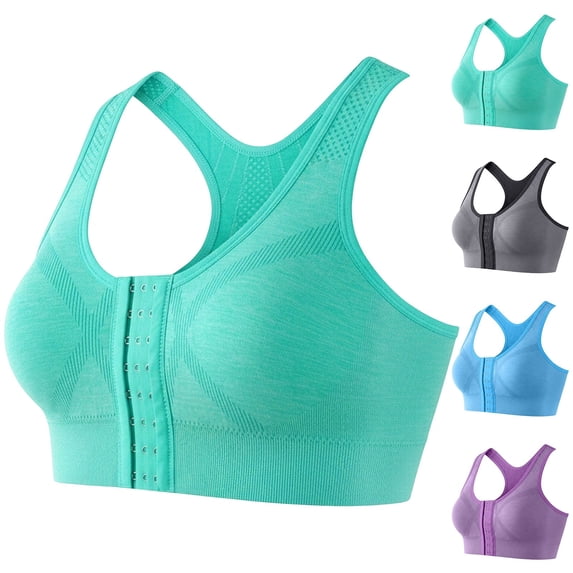 Bras for Older Women Push Up Cup-Engineered Support Lift Seamless Full Coverage with Adjustable Straps Sky Blue, Size S