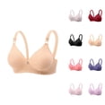 thumbnail image 1 of Bras for Older Women Summer V Neck Wireless Push Up Bralettes Comfortable Everyday Bra, 1 of 7