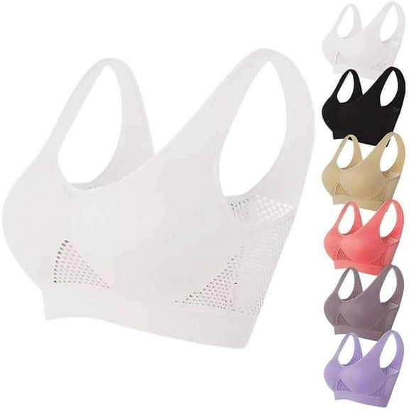 Bras for Women 2024 Sports Bras for Women Breathable Cool Liftup Air Bra No Underwire Bras for Women Large Bust