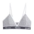 thumbnail image 1 of Bras for Women,Athletic Triangle Bralette Light Support Comfort Soft Lined Wirefree Bra Top for,Sports Bras for Women,Grey,S, 1 of 1