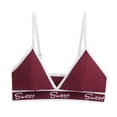 thumbnail image 1 of Bras for Women,Athletic Triangle Bralette Light Support Comfort Soft Lined Wirefree Bra Top for,Sports Bras for Women,Watermelon Red,S, 1 of 2