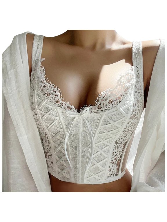 Bras for Women Body Shaping and Back Support Underwear Bra for Everyday Comfort and Confidence White L