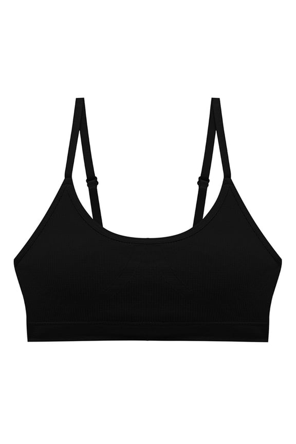 Bras for Women Bra Comfortable Adjustable Wireless Seamless Supportive Underwear for Women with Flexible Fit Black L