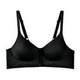 thumbnail image 1 of Bras for Women Bra Underwire Support with Front-Button Shaping Cups and Adjustable Straps for Comfortable Everyday wear Black 46, 1 of 7