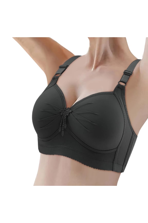 Bras for Women Bra Women's Comfort Bra Four Seamless Support for Daily Wear Black 85C