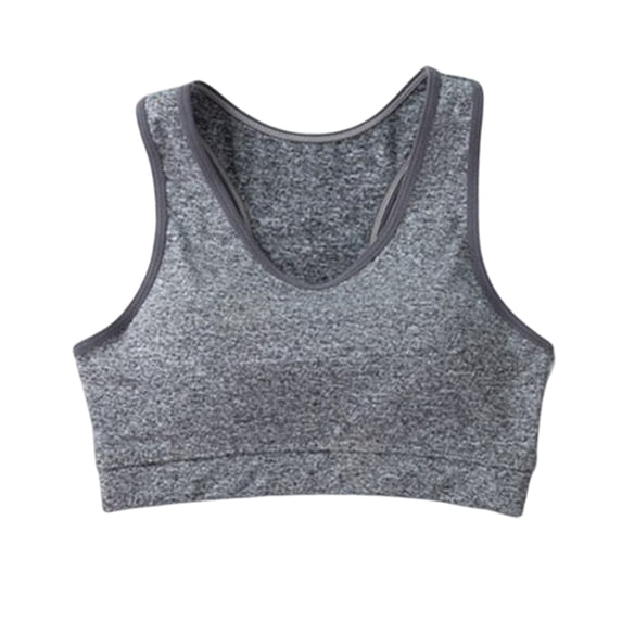 Bras for Women Bra Women's Running Seamless Strapless Wireless Sports Bra for Support and Comfort Gray L