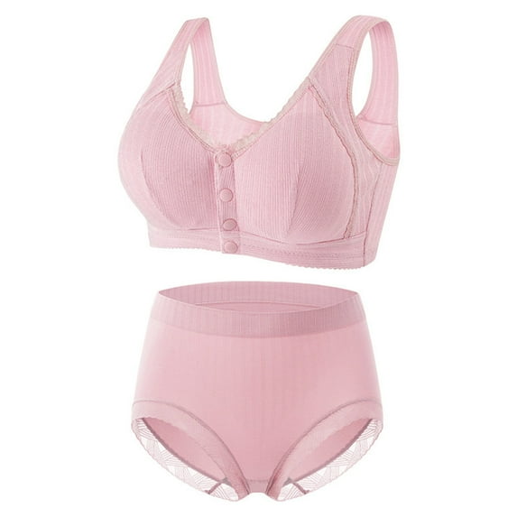 Bras for Women Clearance Front Close Lift & Support Solid Wireless Elder Woman Bra Convertible Comfortable Full Figure Bra 38