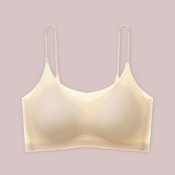 Bras for Women GaThRRgYP Ladies Traceless Comfortable One-piece No Steel Ring Vest Breathable Gathering Bra Woman Underwear