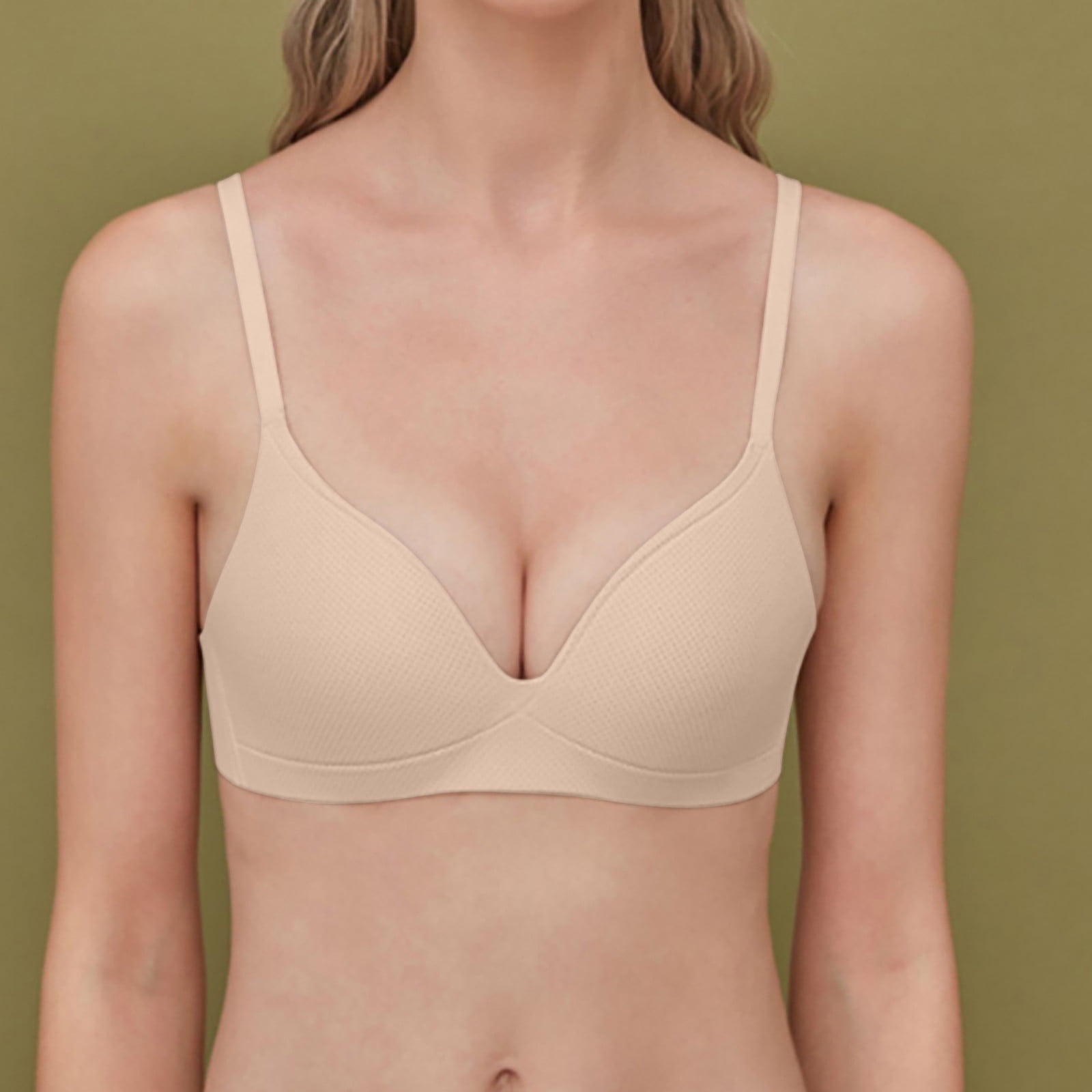 Unlined Seamless Bras 32A, Bras for Large Breasts