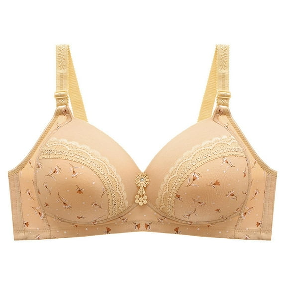 Bras for Women Clearance Woman's Comfortable Plus Size Breathable Bra Underwear No Rims