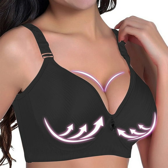 Tbopshirt Bras for Women,Women Bra Lingerie Seamless Plus Size OnePiece Elastic Comfort Cotton Vest Bra Underwear