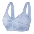 thumbnail image 1 of Tbopshirt Bras for Women,Women's Plus Size Bra,Casual Lace Front Button Shaping Cup Shoulder Strap Underwire Bra Plus Size Extra-Elastic Wirefree, 1 of 2