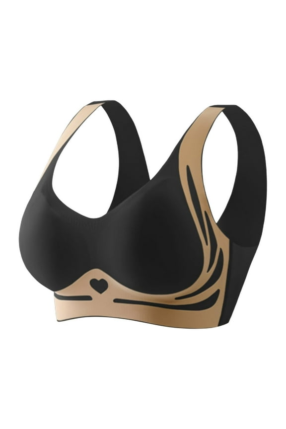 Bras for Women! Comdrip Fitting Bra Wireless Bra Bra Fitting Anti Sagging Everyday Bras Bras for Women No Underwire Black M