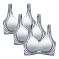 thumbnail image 1 of Bras for Women,Comfort Everyday Wear Plus Size Support Bra Seamless Design for Women All Day Casual Use 3PCS,Sports Bras for Women,BU5,L, 1 of 5