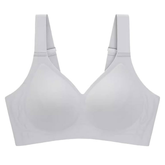 Bras for Women,Comfortable Adjustable V Neck T-Shirt Bra with Supportive Steel Underwire for Everyday Wear,Sports Bras for Women,Grey,3XL