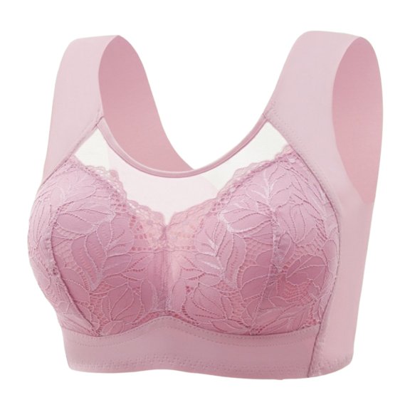 Bras for Women,Comfortable Transparent Convertible Strap Backless Bra Seamless Wireless Support Everyday Wear,Sports Bras for Women,Light Pink,38