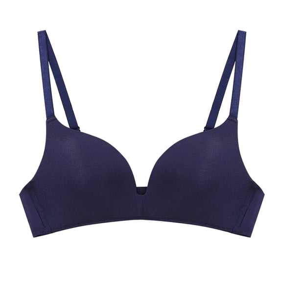 Bras for Women,Converged Adjustable Back Comfort Bra Thin Traceless No Steel Ring Support,Sports Bras for Women,Navy,36