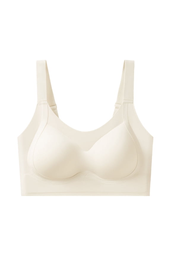 Bras for Women, Daily Comfort Wireless Shaper Bra Seamless Wireless Comfort Bras Big Breasts Sag-Proof Anti-Gravity Lift Brassiere White M