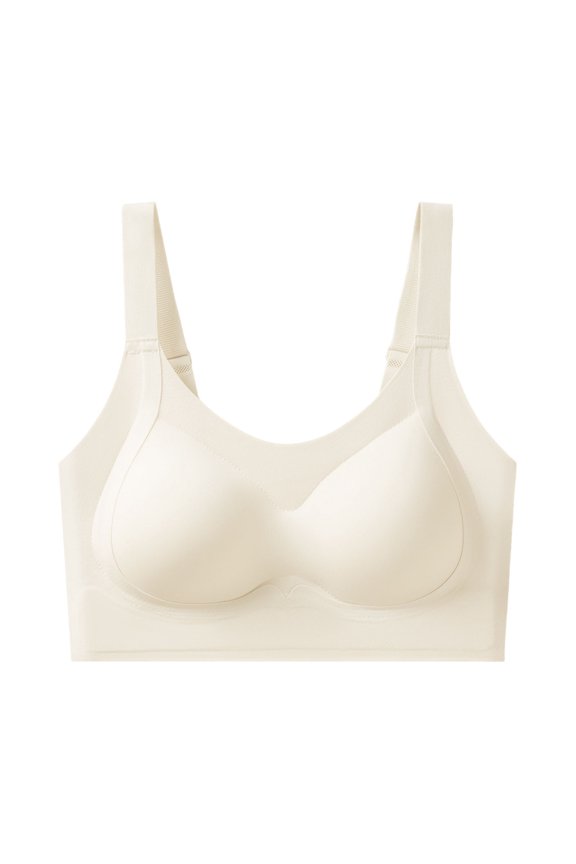 Bras for Women, Daily Comfort Wireless Shaper Bra Seamless Wireless Comfort Bras Big Breasts Sag-Proof Anti-Gravity Lift Brassiere White XXL