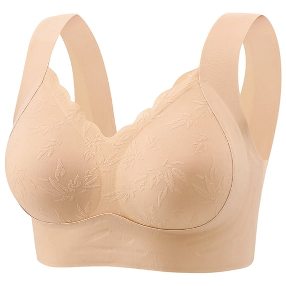 Bras for Women,Everyday Comfort Bra Soft Breathable Seamless Support Wireless Lightweight Design,Sports Bras for Women,Khaki,L