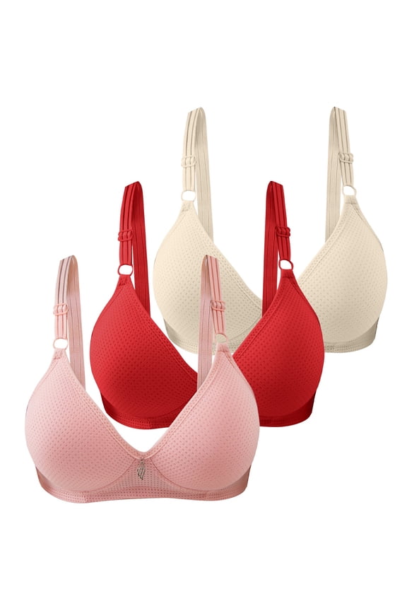 Bras for Women,Front Buckle Lace Edge Seamless Movement Yoga Sleep Bra for Comfort and Support 3PCS,Sports Bras for Women,PK2,44