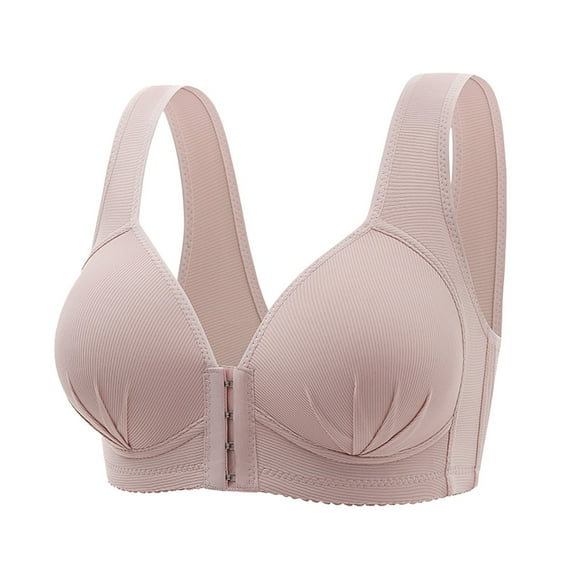 Bras for Women,Front Buckle Lace Edge Seamless Movement Yoga Sleep Bra for Support and Comfort,Sports Bras for Women,Grey,36