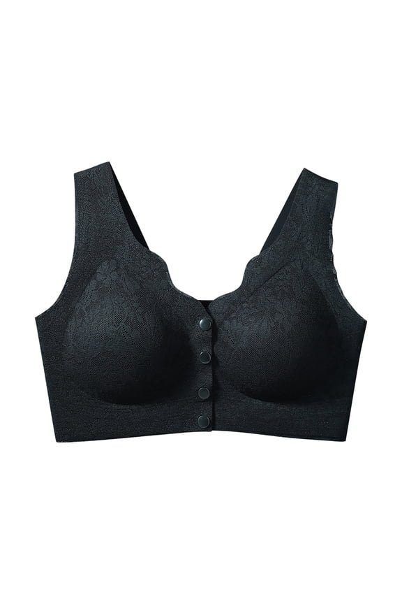 Bras for Women Front Closure Post Bra With Prosthesis Pockets Daily Wear Womens Seamless Jelly Bras 1 PC