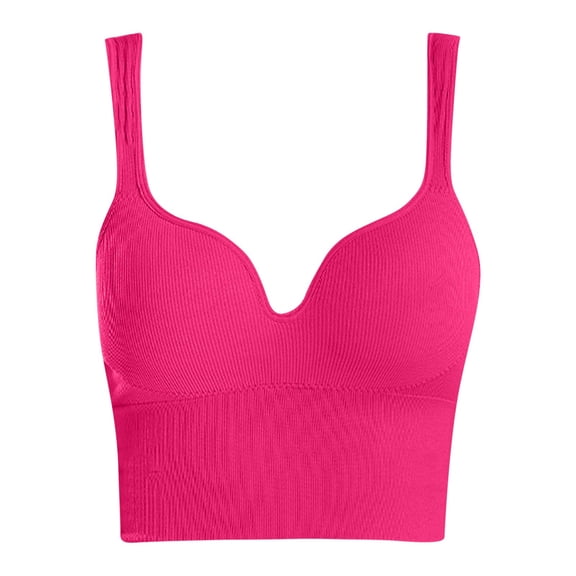 Bras for Women,Front Closure Racerback Underwire Bra Full Coverage Unlined Plus Size Support Comfort,Sports Bras for Women,Hot Pink,XL