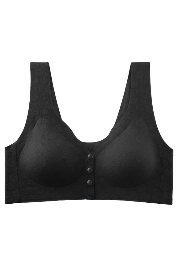 Bras for Women,Front Closure Underwire Bra with Shaping Cups and Adjustable Shoulder Straps for Support and Comfort,Sports Bras for Women,Black,XL