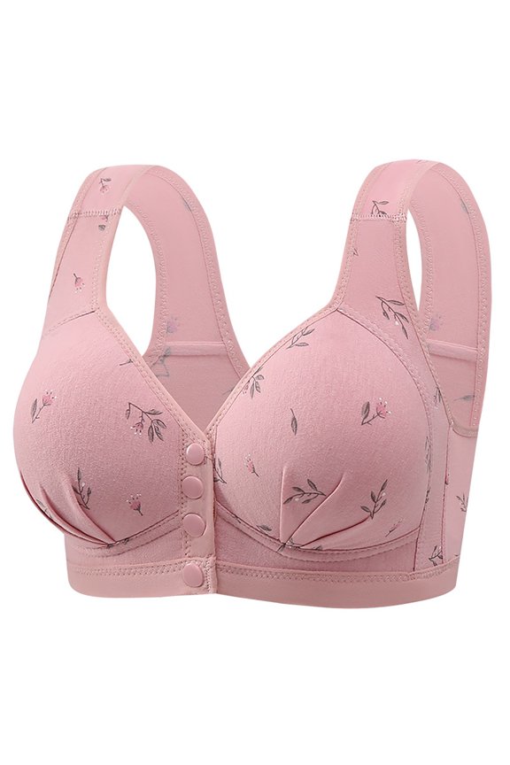 Bras for Women Full Coverage Front Large Size No Ring Gathering Anti Sagging Fixed Cup Vest Style Cover Comfortable Push Up Bra