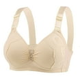 thumbnail image 1 of Bras for Women,Full Coverage Lace Bra Comfortable Supportive Underwear For Everyday Wear And,Sports Bras for Women,Beige,46, 1 of 2