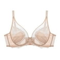 thumbnail image 1 of Bras for Women, Full Coverage Lace Unlined Bras with Underwire for Heavy Breasts, 1 of 3