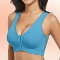 thumbnail image 1 of Bras for Women Full Coverage Plus Size CDG Large Cup Size Women Seamless Sports Bra Wirefree Yoga Bra With Removable Pads(Blue,XXXXXL) on Clearance, 1 of 4