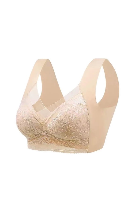 Bras for Women Full Coverage Posture Correcting Seamless Wireless Breathable Older Everyday Comfortable Push Up Bra
