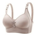 thumbnail image 1 of Bras for Women Full Coverage Wire-Free Push-Up Bralettes Solid Print Grey 36, 1 of 2
