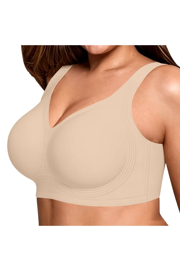 Bras for Women Full Coverage Wireless Support Bra Womens Seamless Jelly Bras