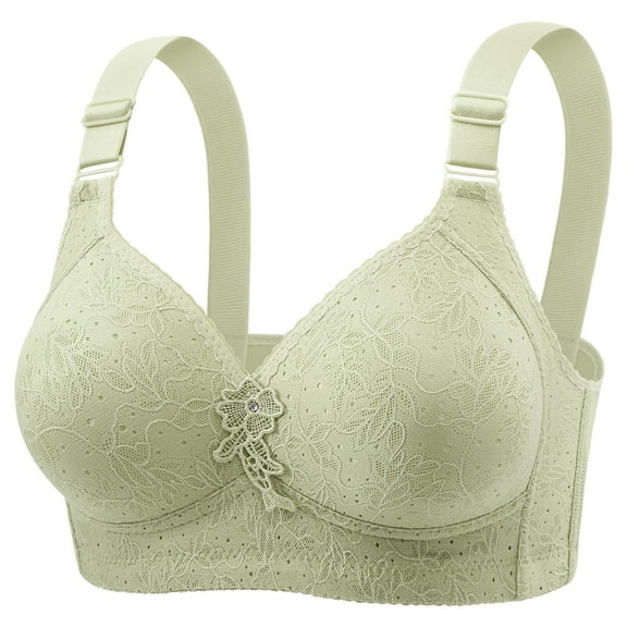 Bras for Women,Full Cup Bra Soft Comfortable Thin Fabric No Underwire Support Lift and Shaping Everyday Wear,Sports Bras for Women,Light Green,36