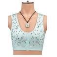 thumbnail image 1 of Bras for Women GaThRRgYP Women's Printed Non-Steel Ring Seamless Ice Silk Front Buckle Vest-Style Underwear, 1 of 4