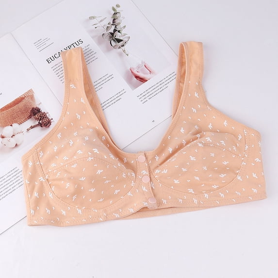 Bras for Women GaThRRgYP Womens Plue Size Full Cup No Steel Ring Cotton Breathable Underwear