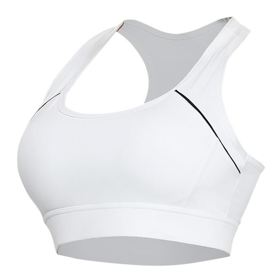 Bras for Women,High Intensity Sports Bra for Running and Yoga Fitness with Wicking Support,Sports Bras for Women,White,M