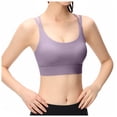thumbnail image 1 of Bras for Women,High Strength Integrated Sports Bra for Women High Yoga Running Fitness Workout Support,Sports Bras for Women,Purple,L, 1 of 5