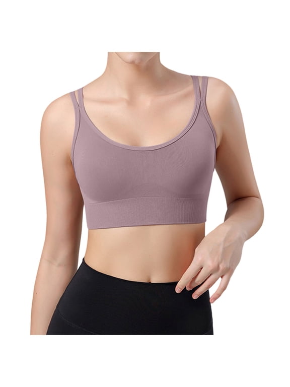 Bras for Women,High Strength Integrated Sports Bra for Women Maximum Support Yoga Running Fitness Workout Comfort,Sports Bras for Women,Pink,XL