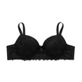 thumbnail image 1 of Bras for Women Lace Full Coverage Support Bra Black Size 80C, 1 of 4
