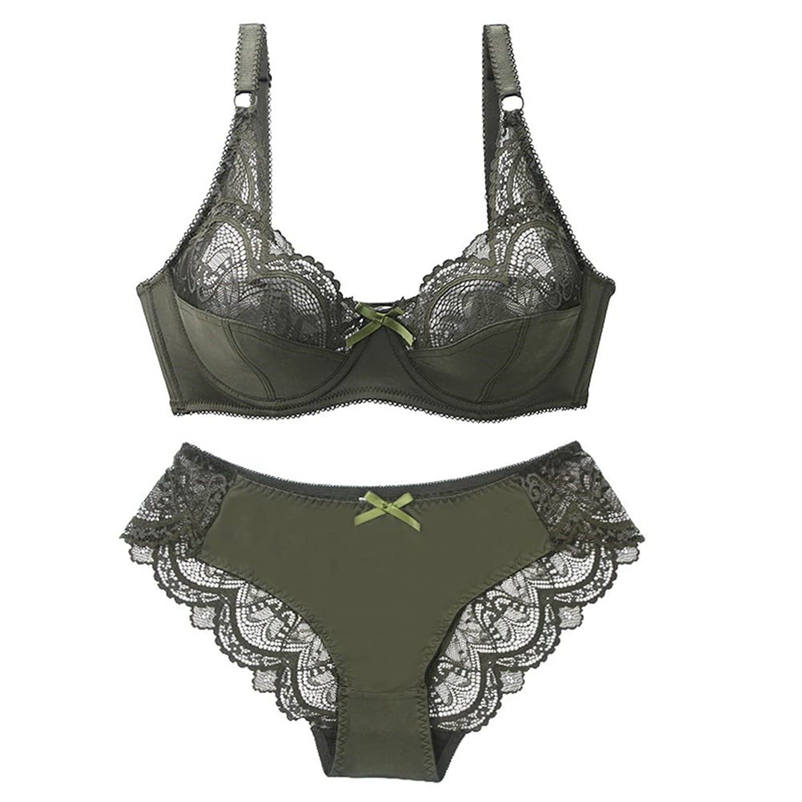 Bras for Women Lace Thin Breathable Bra And Panty Two Piece Daily ...